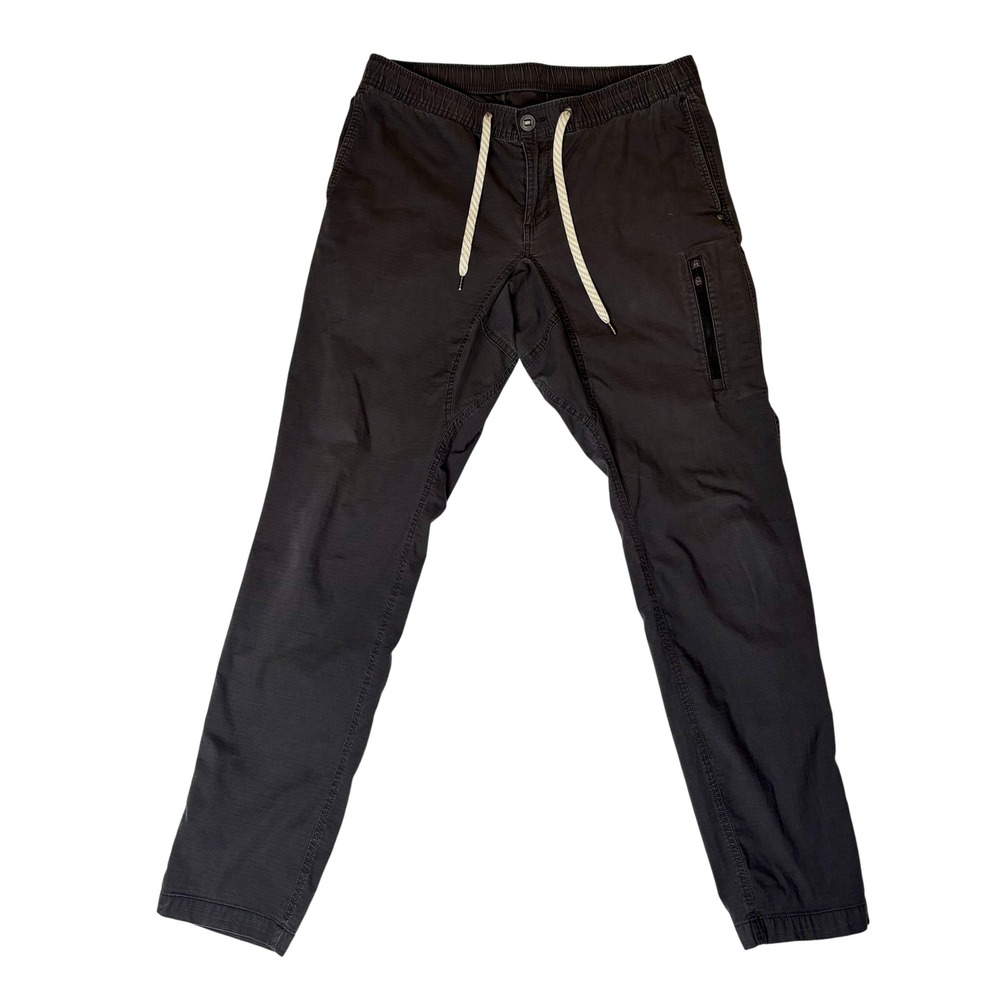VUORI Ripstop Utility Jogger Pants Mens Large Gray Elastic Waist Pullon Gorpcore